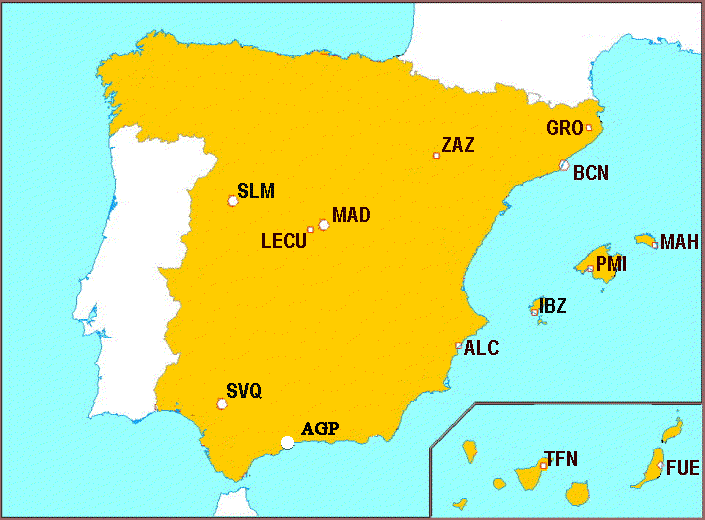 Mapa Spotters Espa�oles